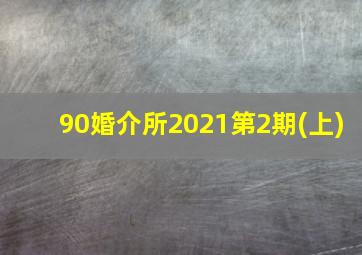 90婚介所2021第2期(上)