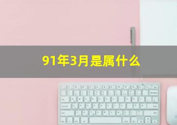 91年3月是属什么