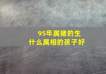 95年属猪的生什么属相的孩子好