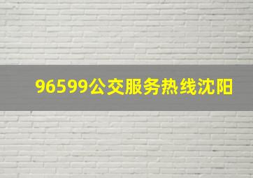 96599公交服务热线沈阳