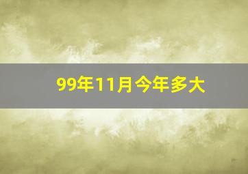 99年11月今年多大