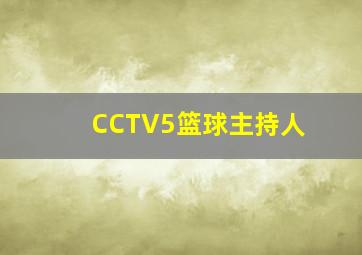 CCTV5篮球主持人