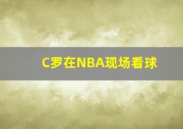 C罗在NBA现场看球