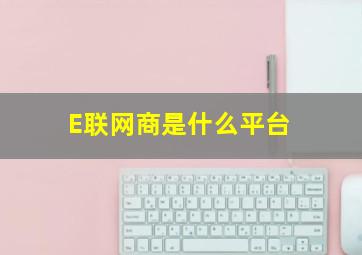 E联网商是什么平台