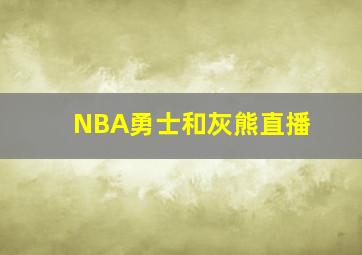 NBA勇士和灰熊直播