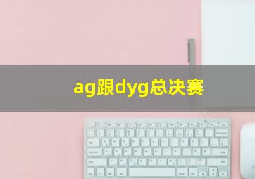 ag跟dyg总决赛