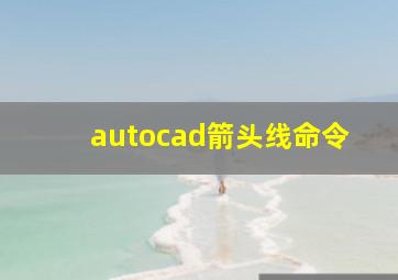 autocad箭头线命令