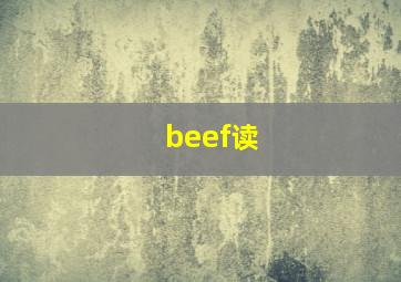 beef读