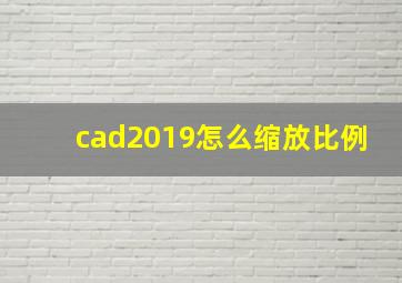 cad2019怎么缩放比例