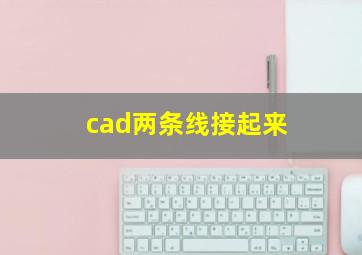 cad两条线接起来