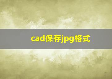 cad保存jpg格式