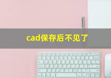 cad保存后不见了