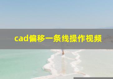 cad偏移一条线操作视频