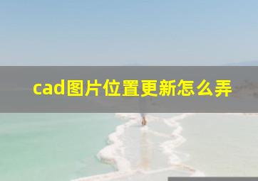 cad图片位置更新怎么弄