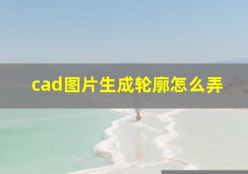 cad图片生成轮廓怎么弄