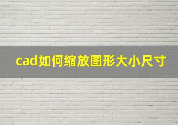 cad如何缩放图形大小尺寸