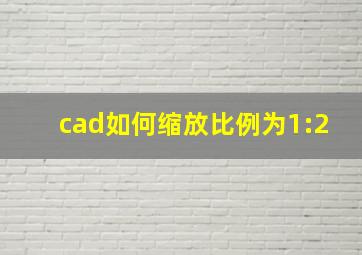 cad如何缩放比例为1:2