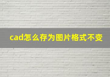 cad怎么存为图片格式不变