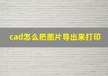 cad怎么把图片导出来打印