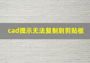 cad提示无法复制到剪贴板