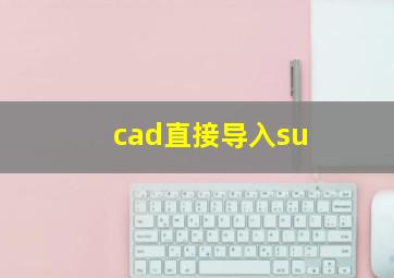 cad直接导入su