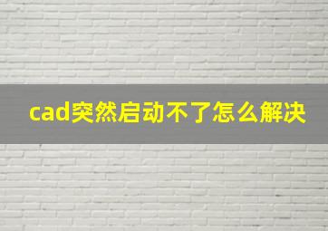 cad突然启动不了怎么解决