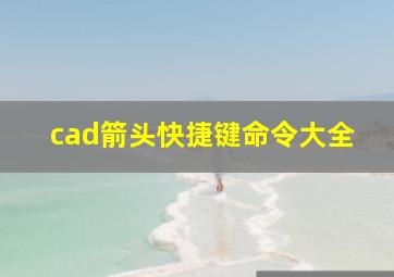 cad箭头快捷键命令大全