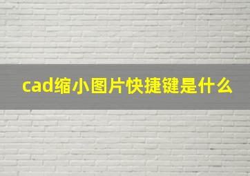 cad缩小图片快捷键是什么