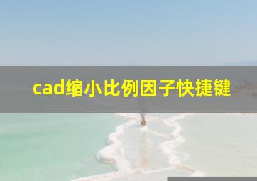 cad缩小比例因子快捷键