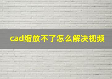 cad缩放不了怎么解决视频