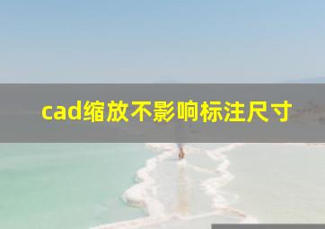 cad缩放不影响标注尺寸