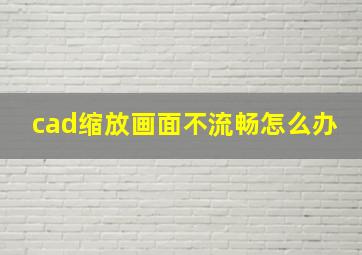 cad缩放画面不流畅怎么办