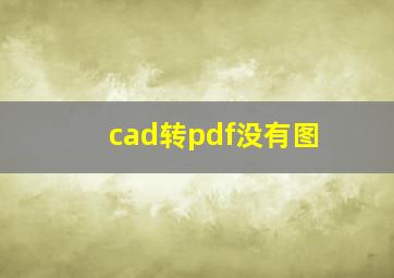 cad转pdf没有图