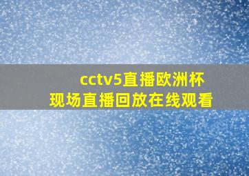 cctv5直播欧洲杯现场直播回放在线观看