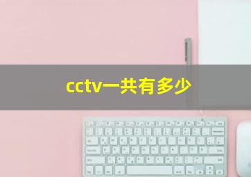 cctv一共有多少