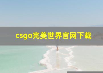 csgo完美世界官网下载