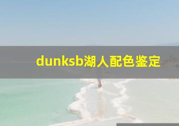 dunksb湖人配色鉴定