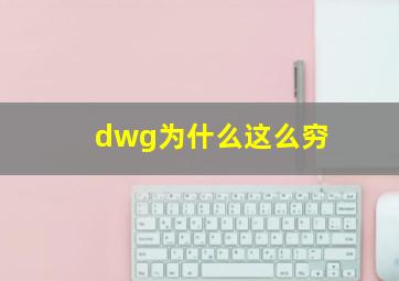 dwg为什么这么穷