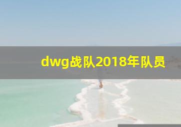 dwg战队2018年队员