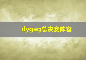 dygag总决赛阵容