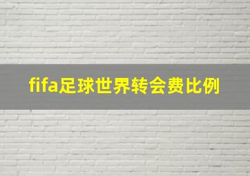 fifa足球世界转会费比例