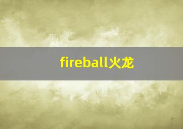 fireball火龙