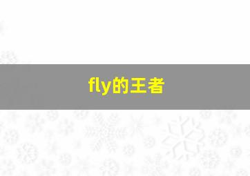 fly的王者