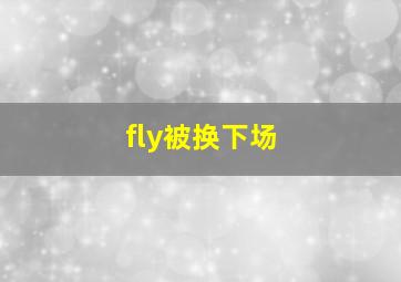 fly被换下场