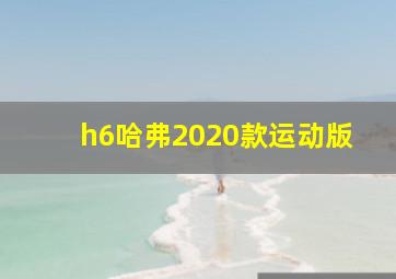 h6哈弗2020款运动版