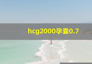 hcg2000孕囊0.7