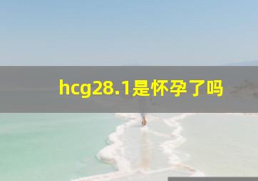 hcg28.1是怀孕了吗