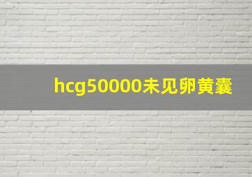 hcg50000未见卵黄囊