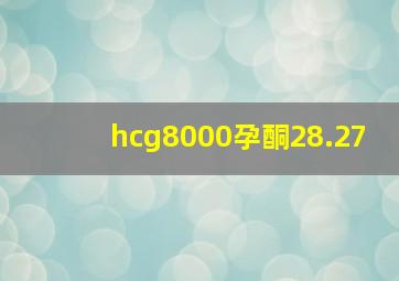 hcg8000孕酮28.27