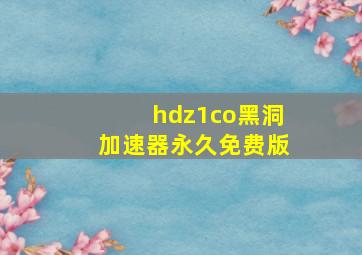 hdz1co黑洞加速器永久免费版